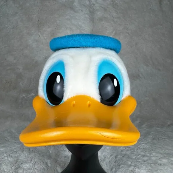 VTG 1980s Donald Duck Snapback Hard Billed Hat Child Disney Character Fashions - Picture 2 of 9